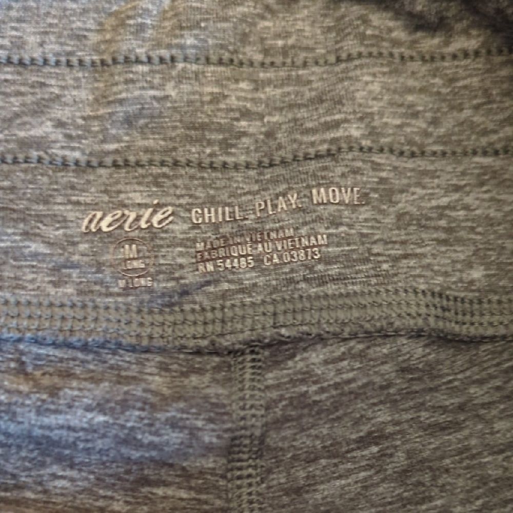 Aerie Heather Gray Joggers Loungewear Chill Play Move - Picture 7 of 11